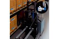 Measuring vertical and horizontal fork movements of a forklift