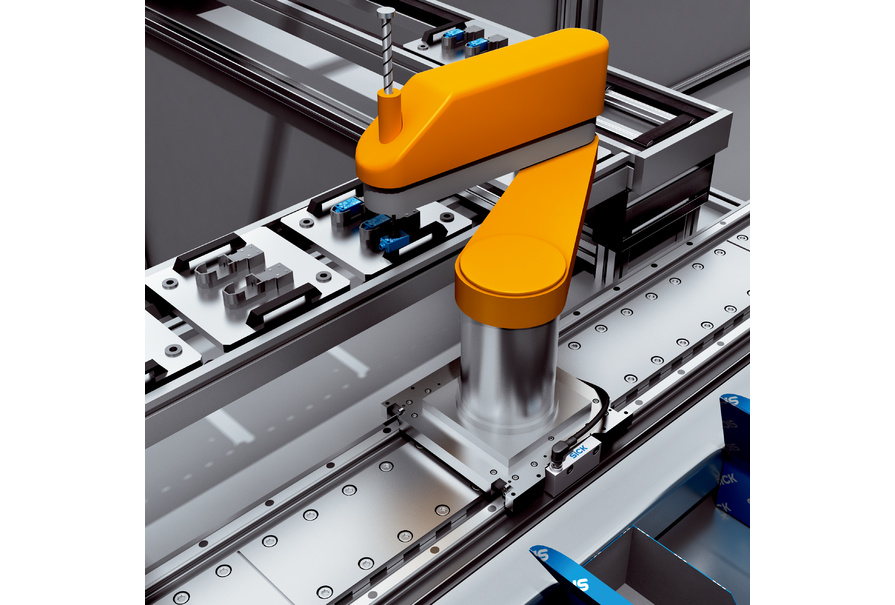 输送带上的 scara 机器人定位