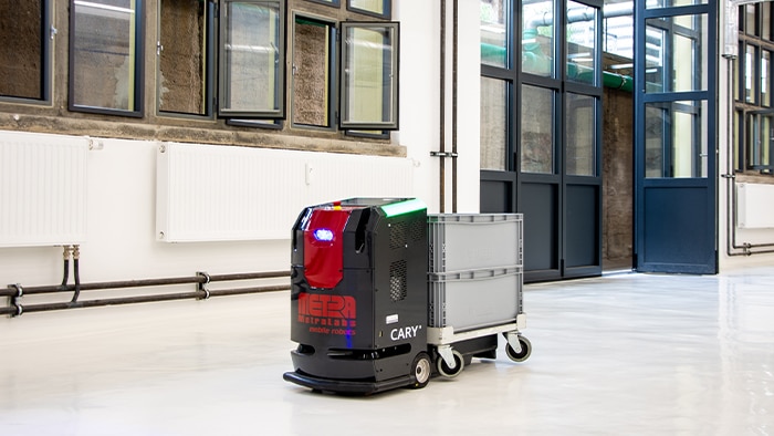 CARY is another mobile robot with safety laser scanners from SICK.