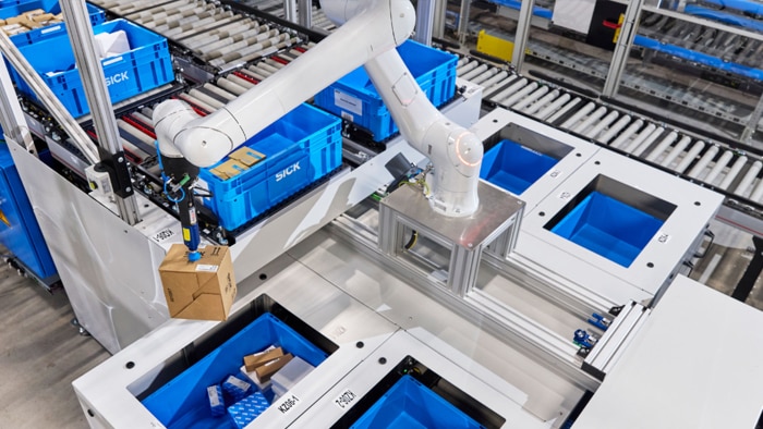 SICK demonstrates how automated picking processes increase efficiency and relieve employees