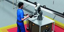 Mehr zur funktionalen Sicherheit bei der  Mensch-Roboter-Kollaboration (MRK)