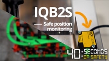 The IQB2S inductive safety switch allows safe position monitoring in confined spaces
