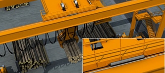 Application example for cranes